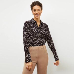MM Lafleur, The Tatum Top - Washable Silk, Spin Dot, S